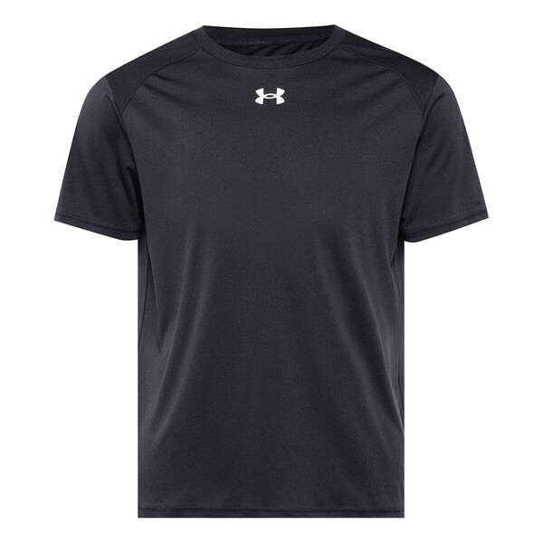 

Футболка casual sport round neck training short sleeves t shirt men's black Under Armour, черный