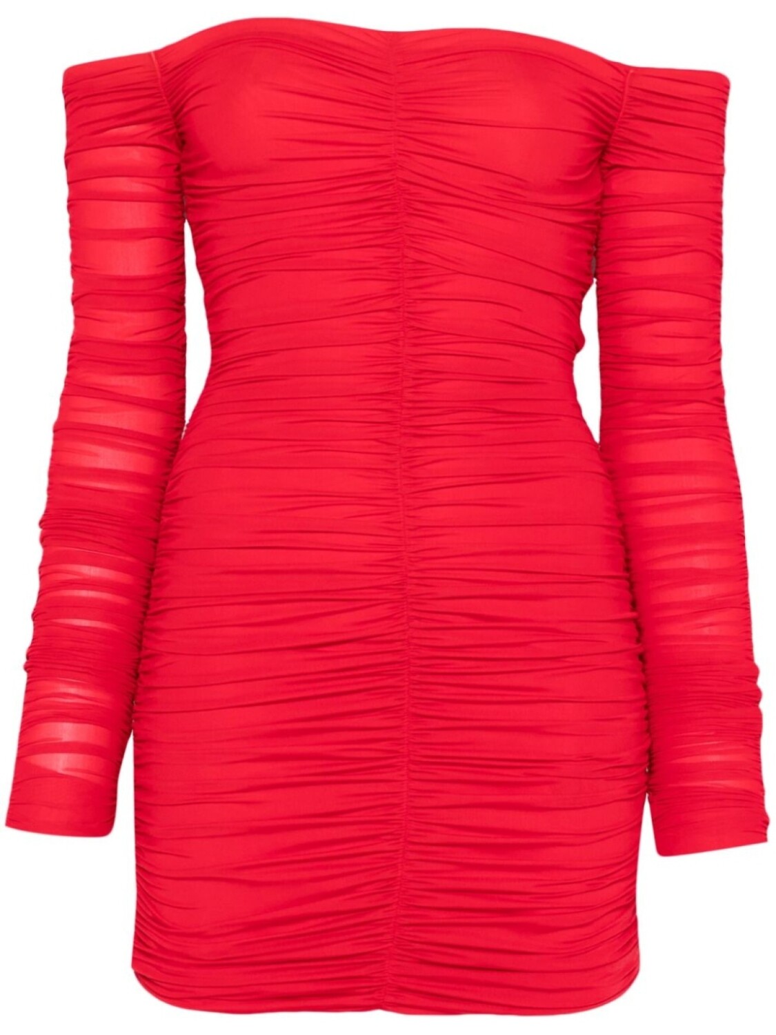 

Мини-платье Blumarine со сборками, красный