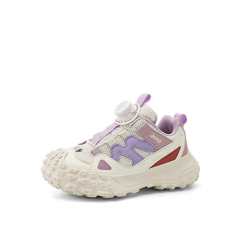 Кроссовки Jeep Kids Lifestyle Shoes Kids Low-top Off-white, белый/фиолетовый — фото 2