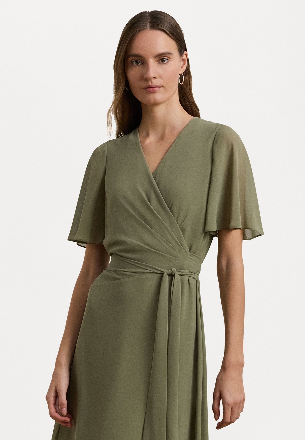 

Коктейльное платье / Вечернее платье BELTED GEORGETTE DRESS Lauren Ralph Lauren, светло-зеленый