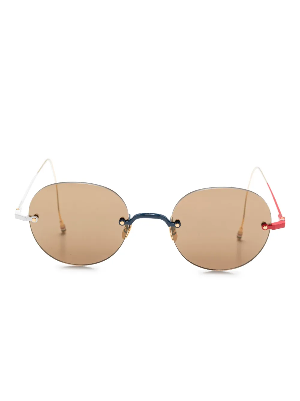 

Солнцезащитные очки в круглой оправе Thom Browne Eyewear, золотой