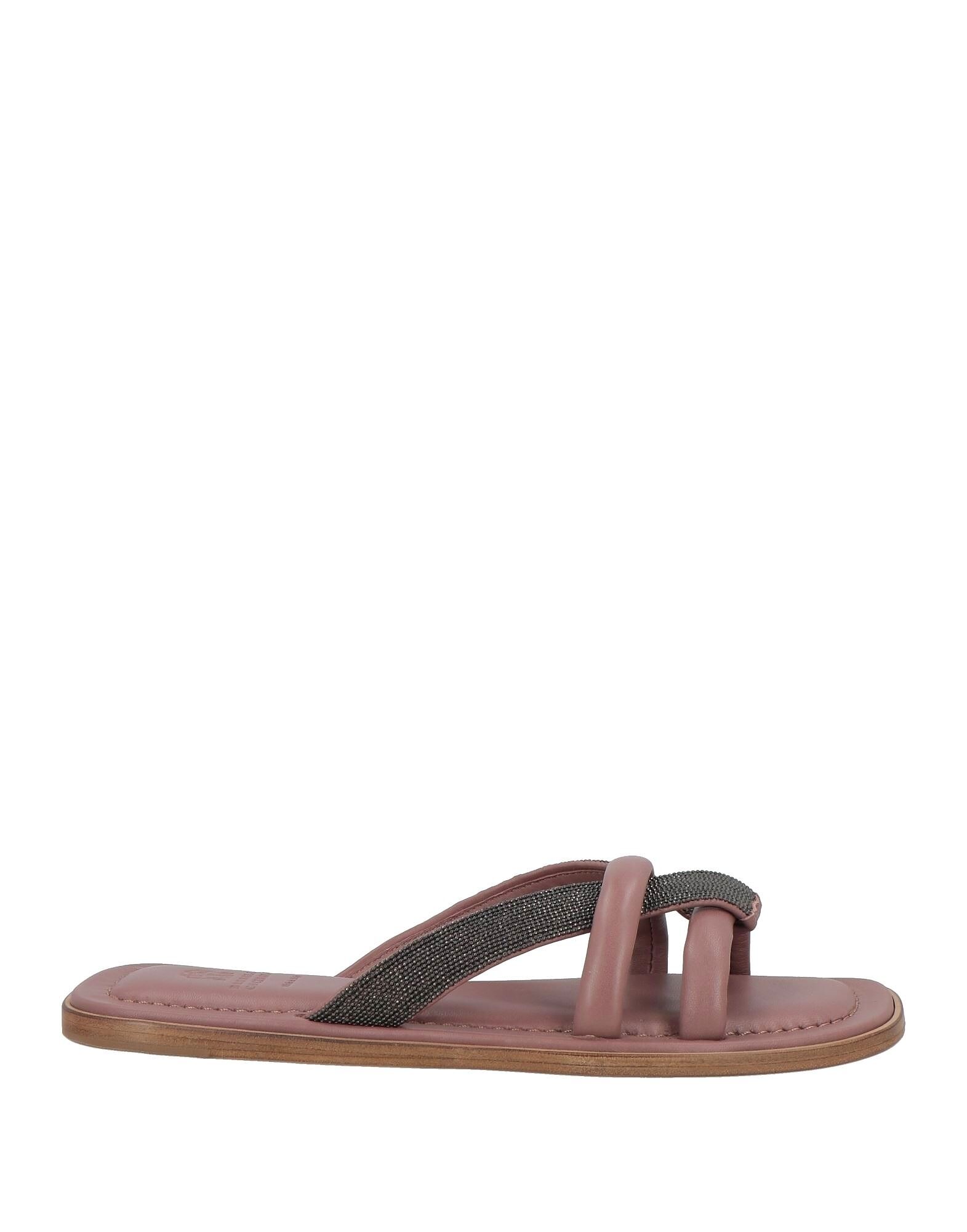Сандалии Brunello Cucinelli, темно-розовый