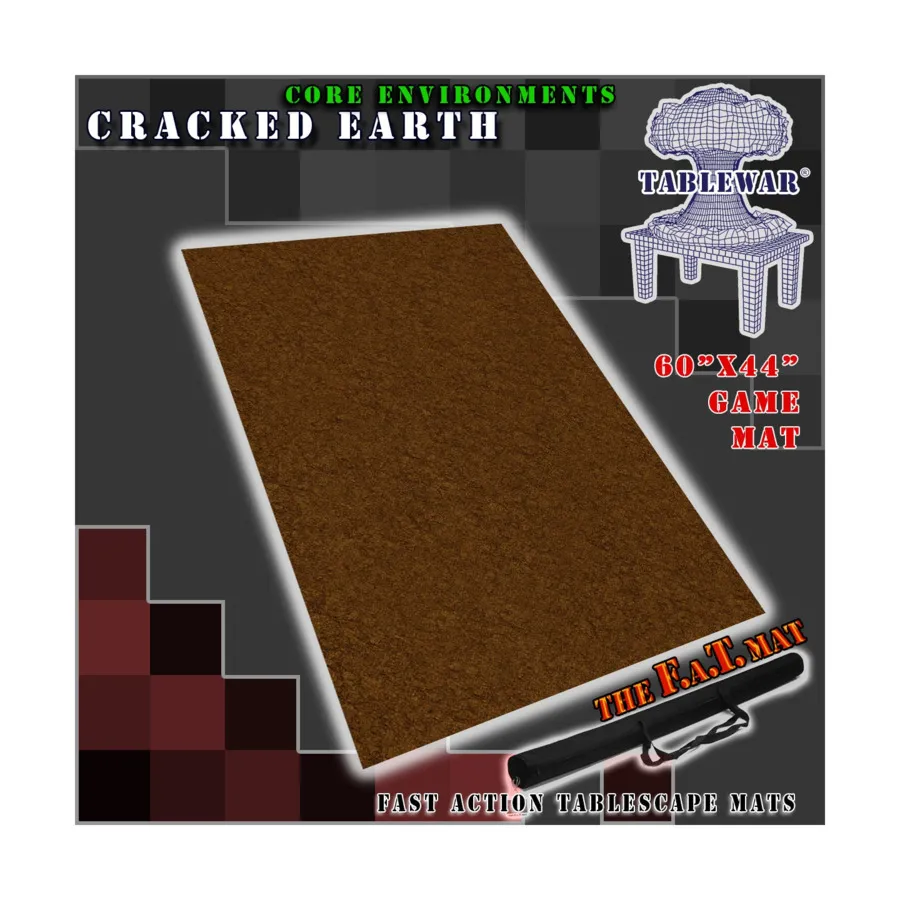 

60 x 44 дюйма — потрескавшаяся земля, F.A.T. Mats - 60 x 44 Inches (Tablewar)