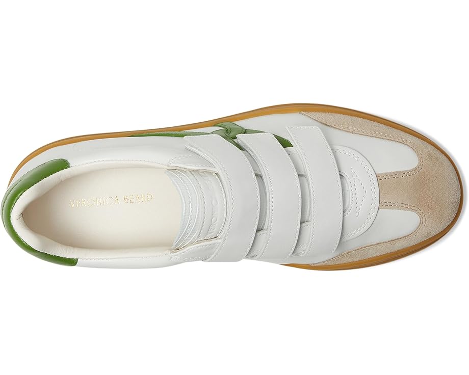 Кроссовки Veronica Beard Reagan Sneakers, цвет White/Lemongrass Green Leather — фото 2