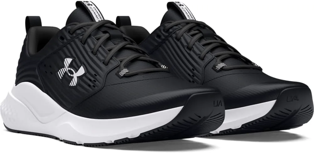 Мужские кроссовки для кросс-тренинга Under Armour Charged Commit Trainer 4 4e, черно-белый — фото 2