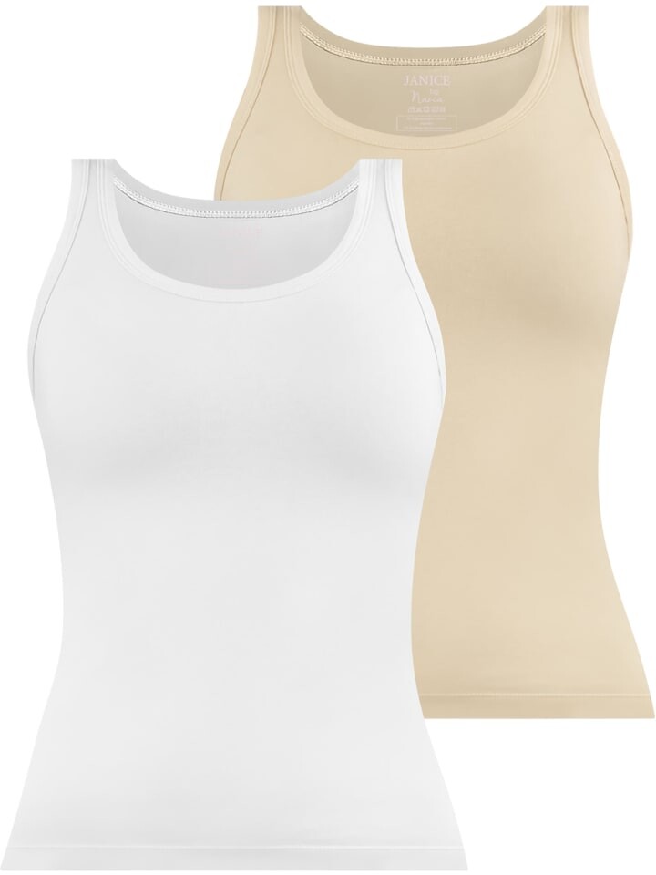 

Топ Janice 2 x Damen Nazca, цвет beige/weiß
