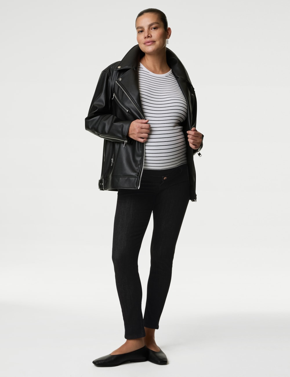 

Узкие джинсы для беременных Ivy Over Bump Marks & Spencer, черный
