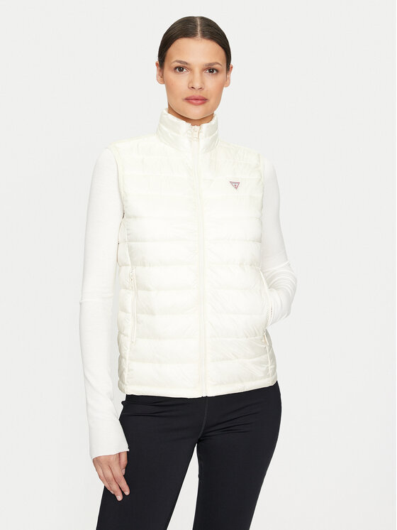 

Утепленный жилет regular fit W4YN11 WG922 Guess Jeans, экрю