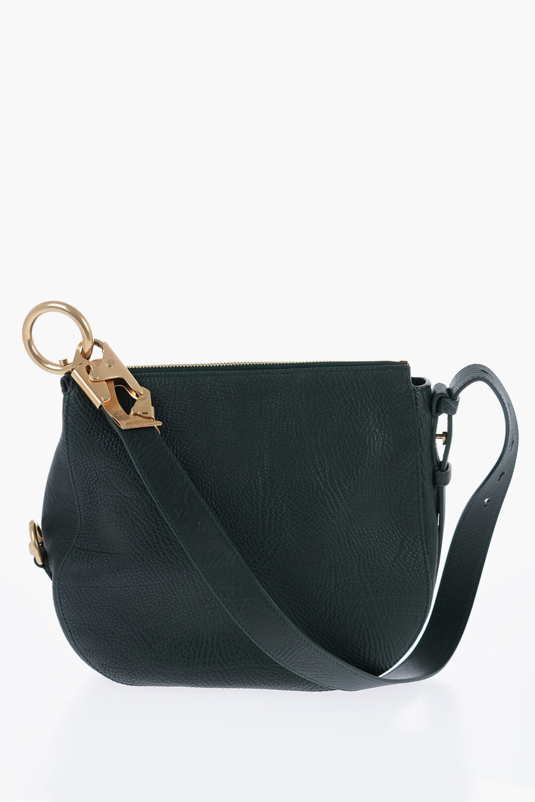 

Сумка Burberry из зернистой кожи Knight с застежкой-карабином, зеленый