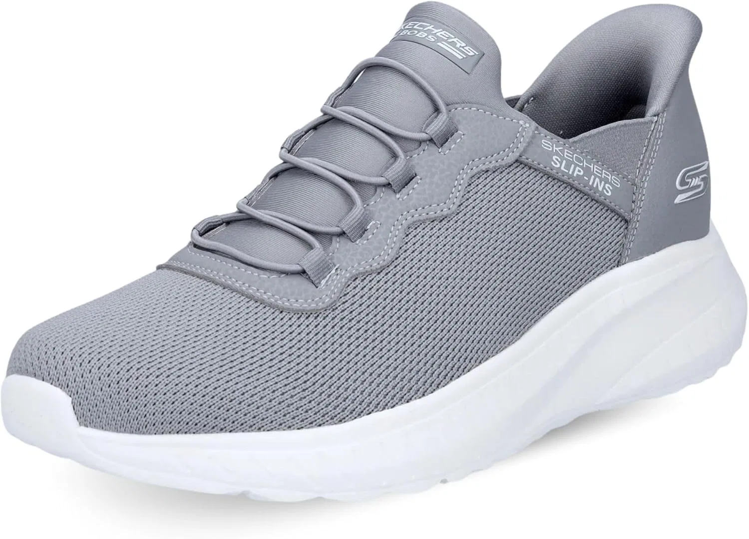 Мужские кроссовки Skechers Hands-Free Slip-In Bobs Squad Chaos Daily Hype Trainers, Gray