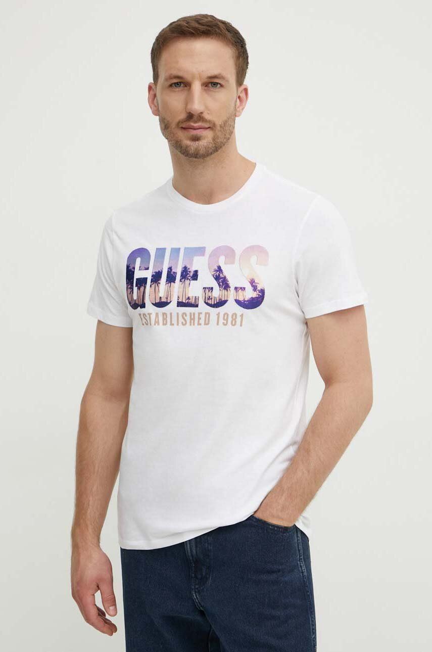 

Футболка Guess из хлопка, белый