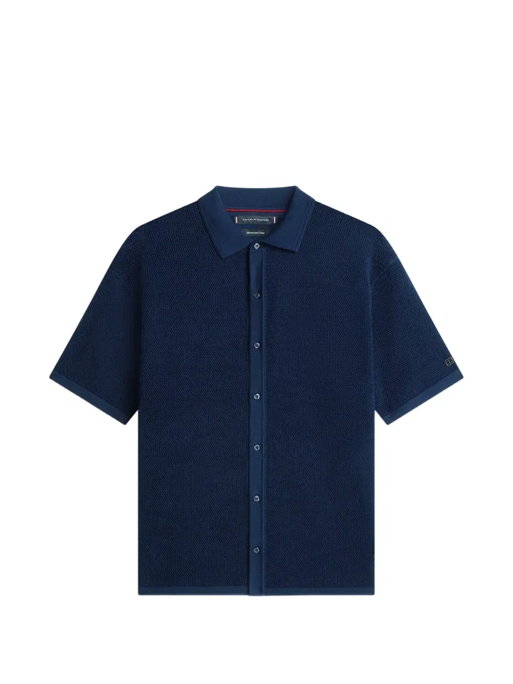 Куртка с короткими рукавами и ажурной вязкой Tommy Hilfiger, синий