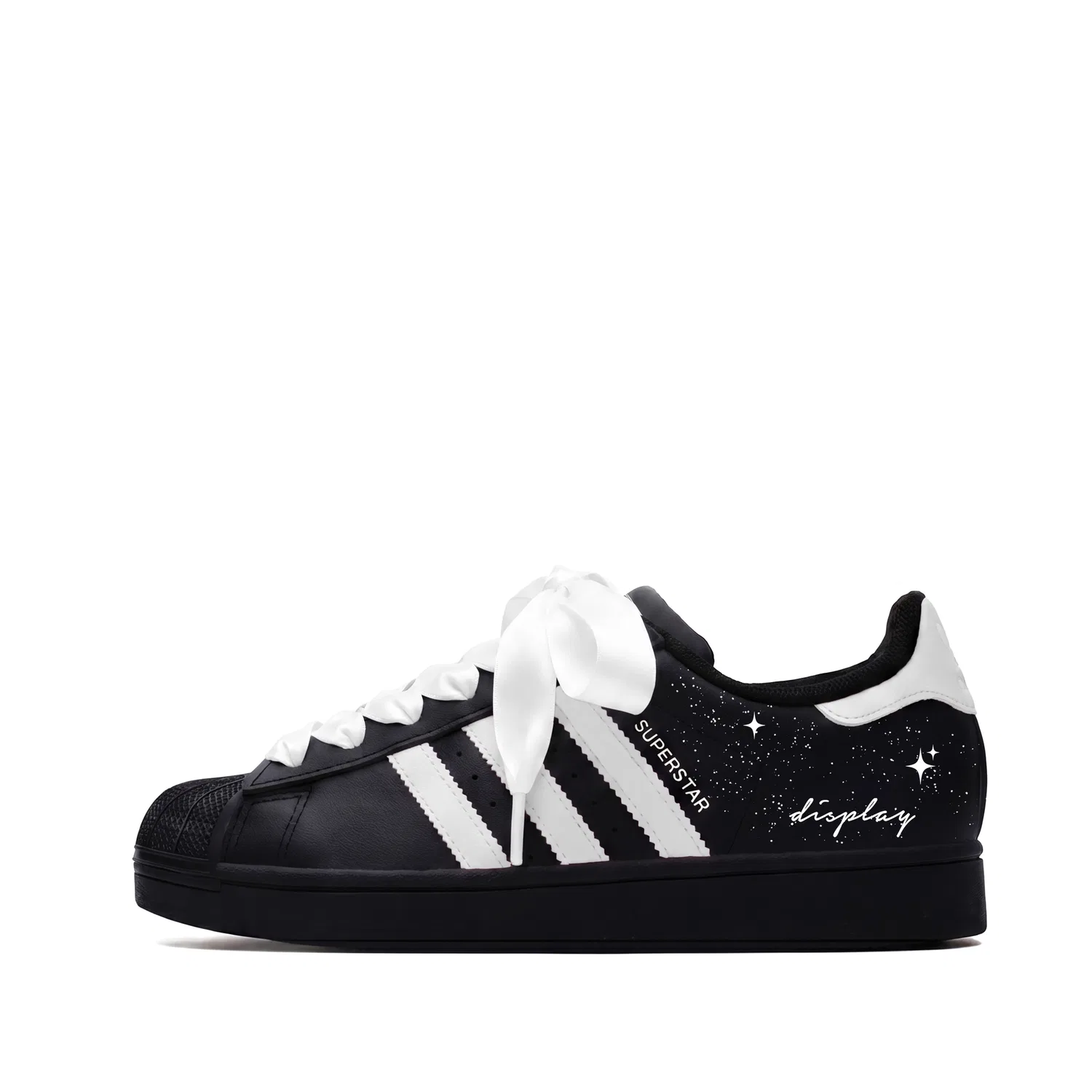 Детские кроссовки для скейтбординга Adidas Originals Superstar 2 черно-белые