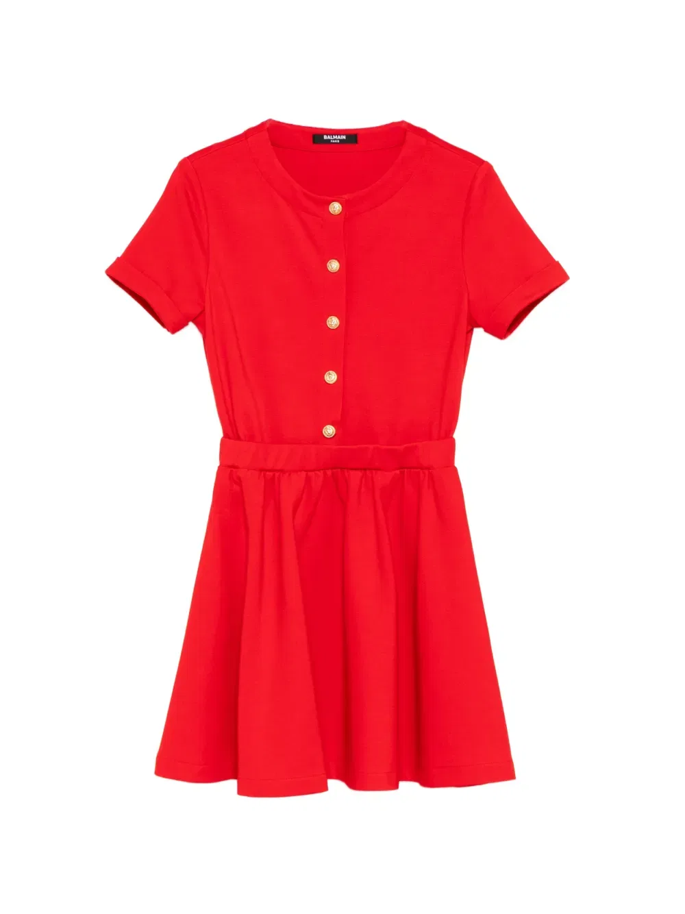 Вязаное платье Balmain Kids, красный