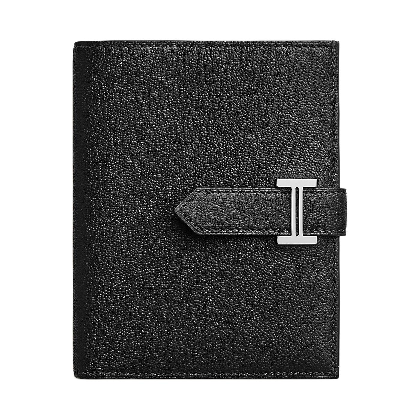 

HERMES Кошелёк из козьей кожи Bearn Chevre Mysore женский 89 Noir Black