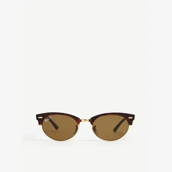 

RB3946 Солнцезащитные очки Clubmaster из ацетата Ray-Ban, коричневый