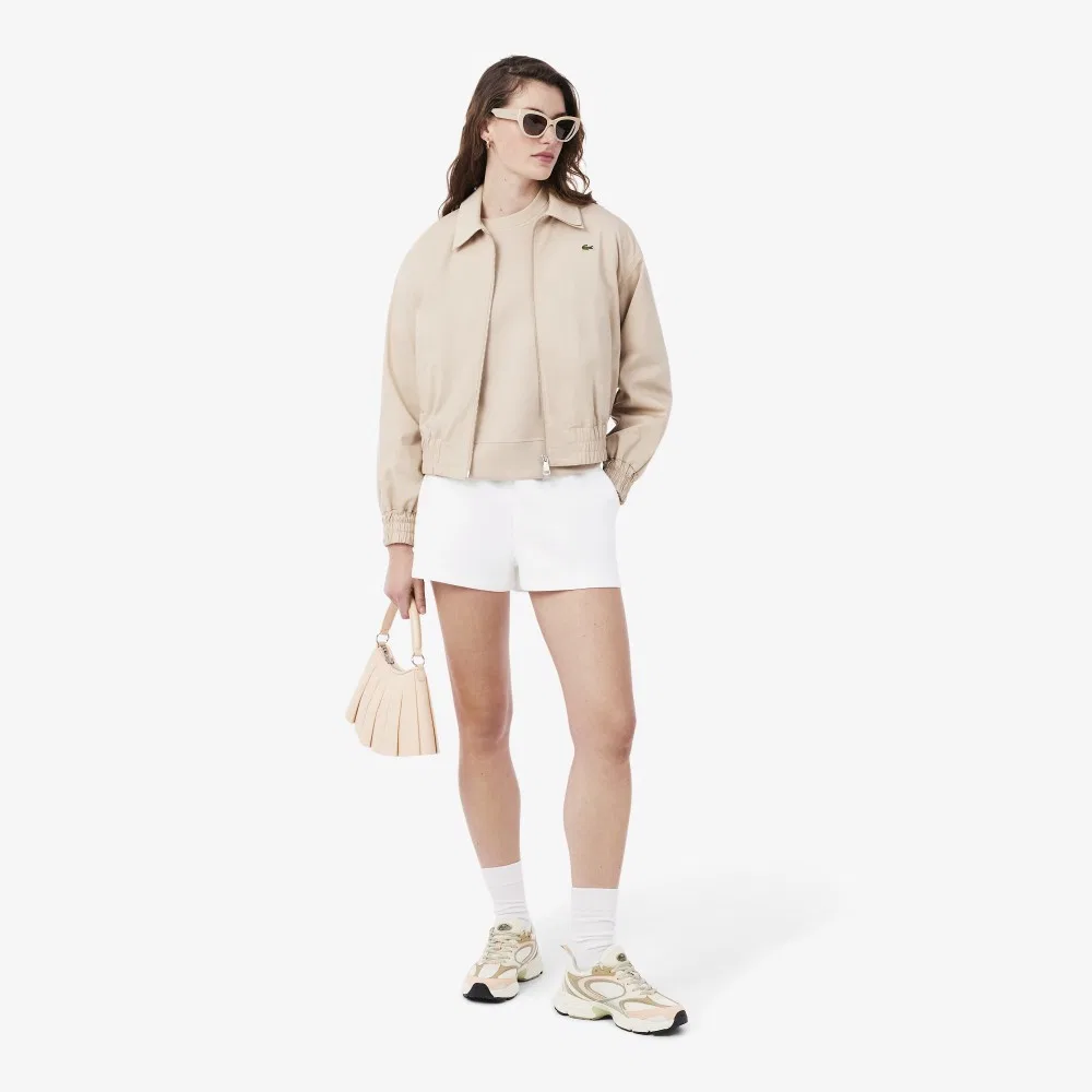 Шорты Lacoste Double Face Cushion, женские, белые — фото 4