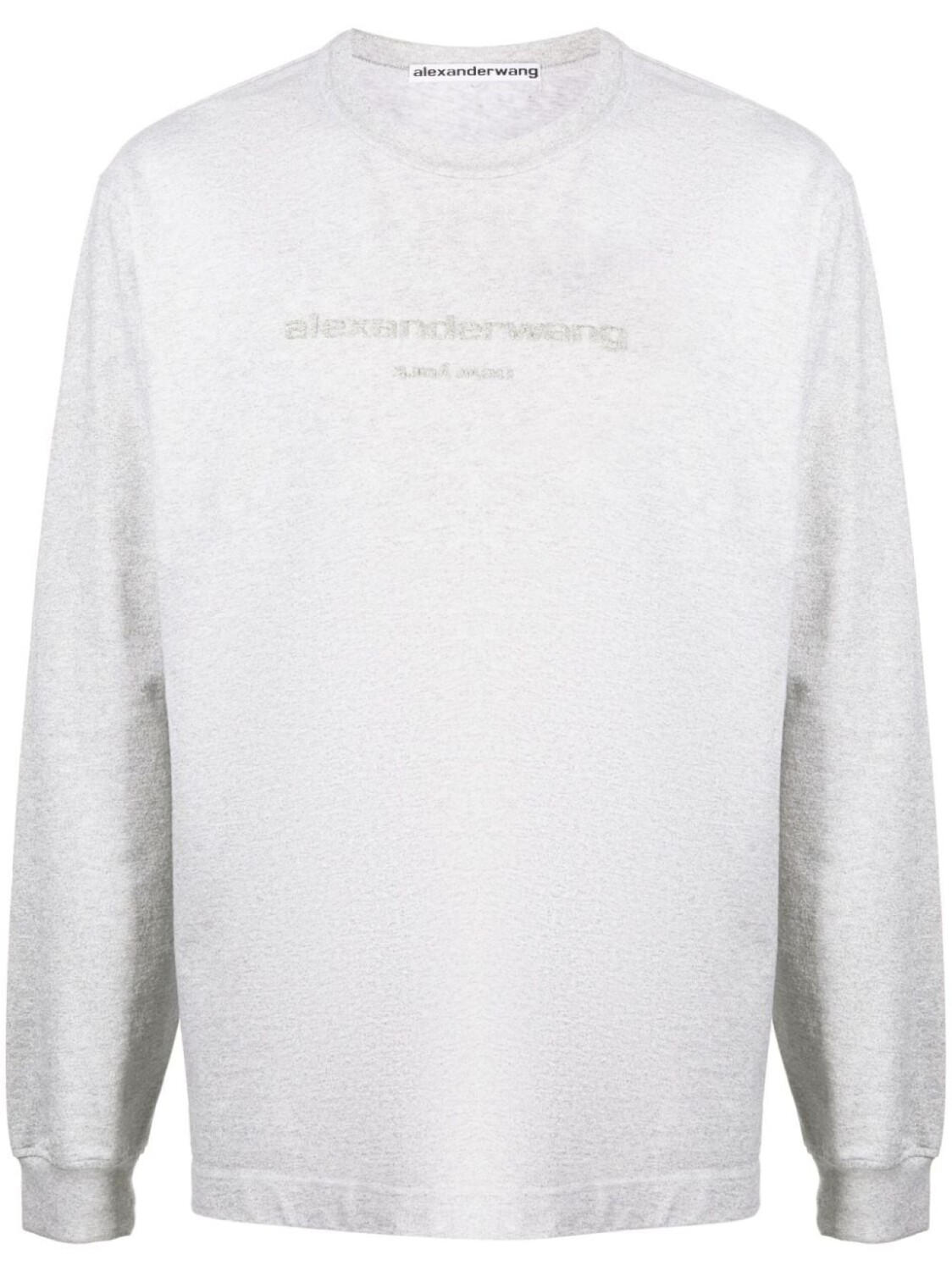 

Alexander Wang футболка с логотипом и блестками, серый