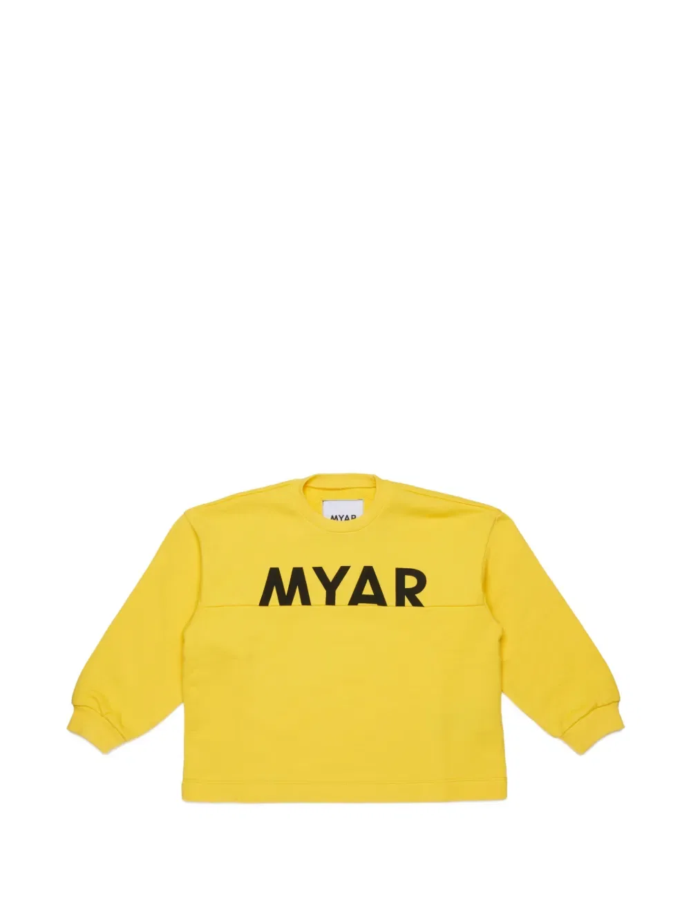 Толстовка с круглым вырезом и логотипом Myar Kids, желтый