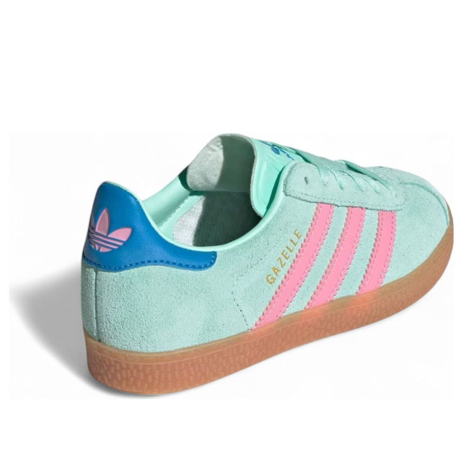 Кроссовки (PS) adidas Gazelle 'Clear Mint Bliss Pink Blue', зеленый — фото 3