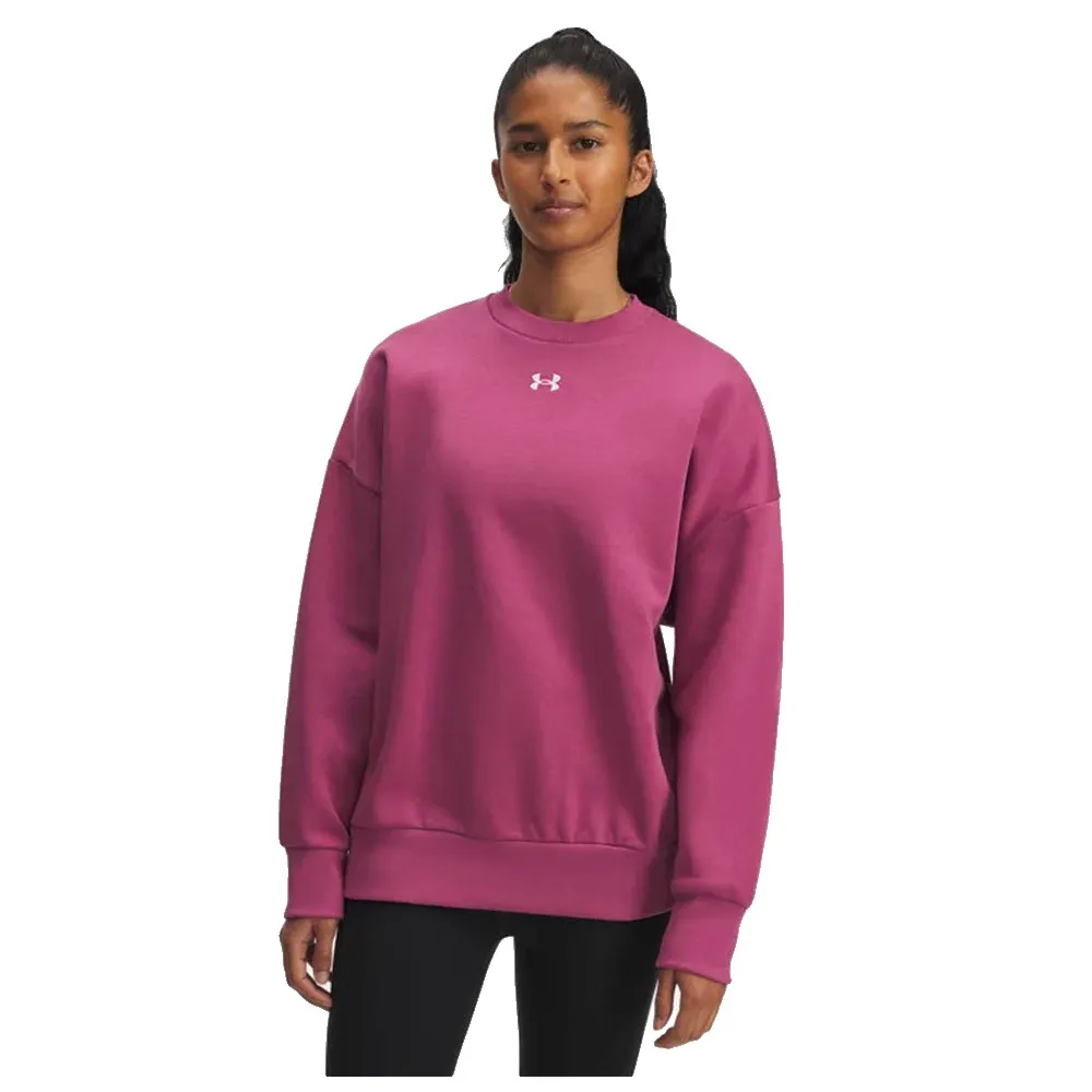 

Толстовка Under Armour Rival Fleece Oversized Crew, розовый