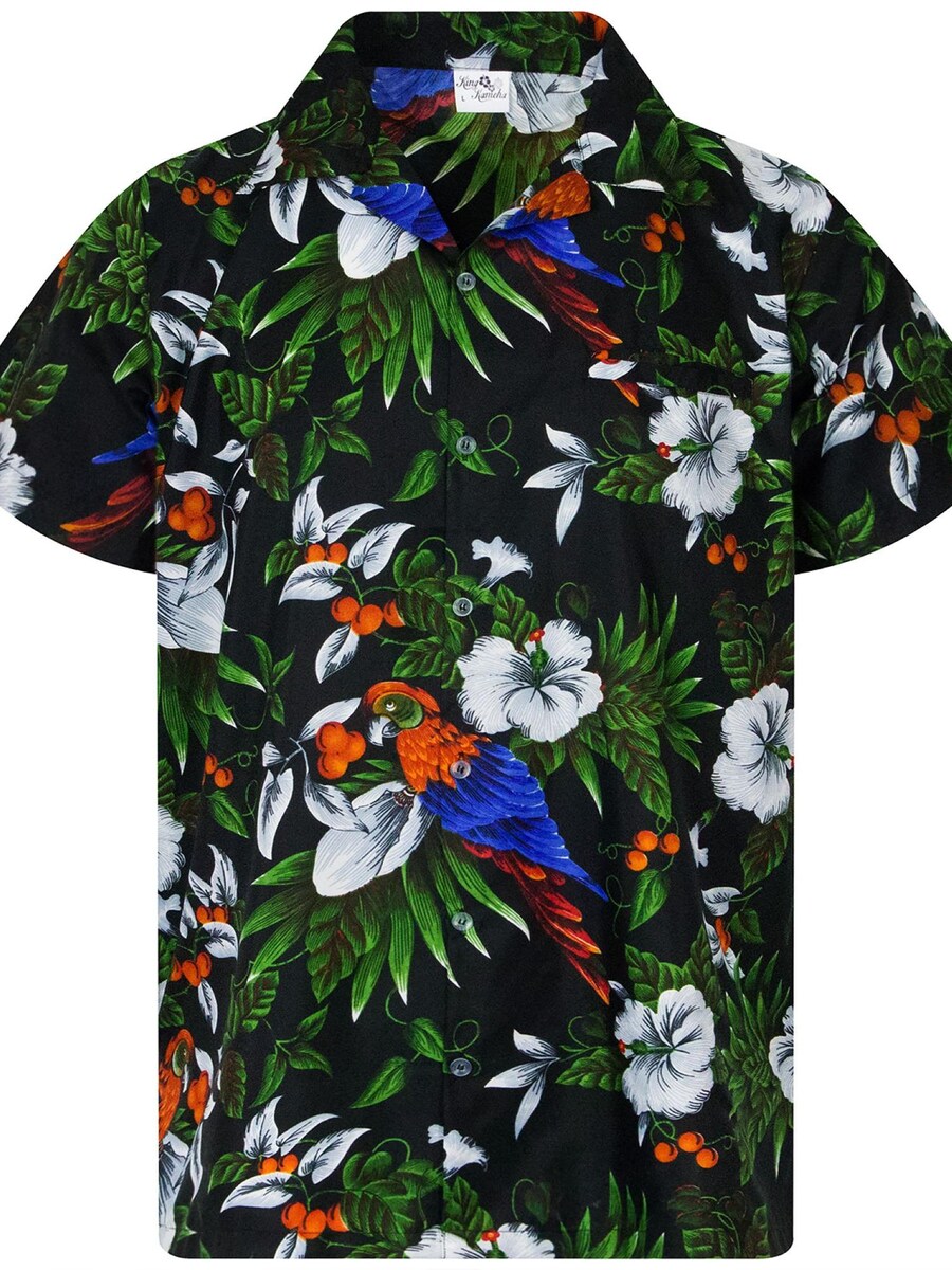

Рубашка King Kameha Cherryparrot, черный