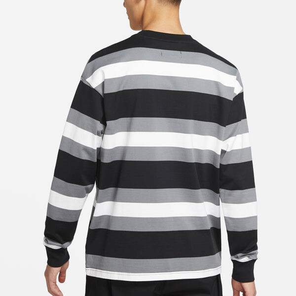 Толстовка Air Jordan MENS Sport DNA Striped Long Sleeve Black, черный — фото 4