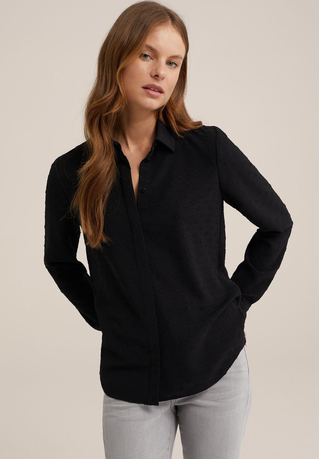 

Блузка-рубашка WE Fashion, цвет black