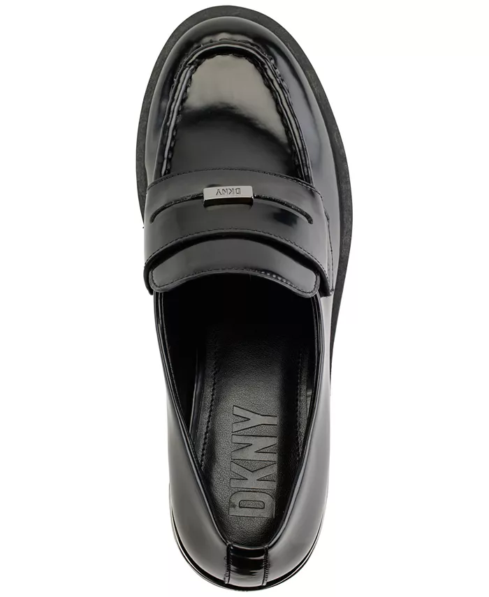 Женские лоферы Ivette Slip-On Penny без шнуровки DKNY, черный — фото 4