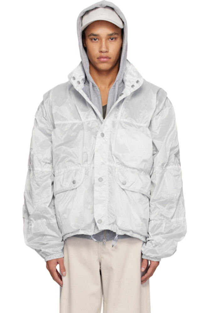 

Серебряная куртка Exhale Puffa OUR LEGACY