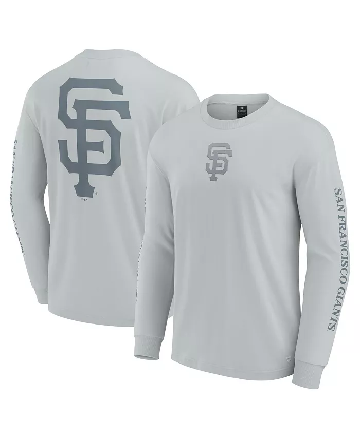 

Мужская серая футболка с длинным рукавом San Francisco Giants Elements Strive Fanatics