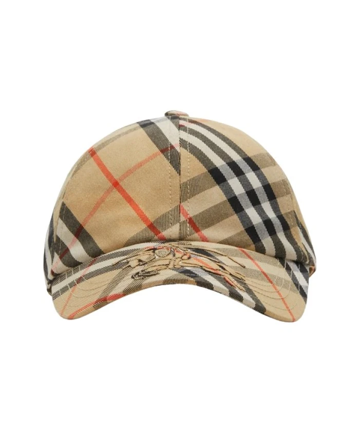 

Хлопковая бейсболка Burberry, бежевый