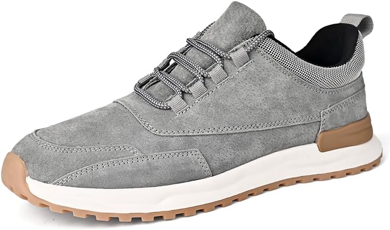 

Мужская обувь, модные туфли из натуральной кожи, удобные повседневные туфли, спортивные кроссовки для мужчин Sfwarmart, серый