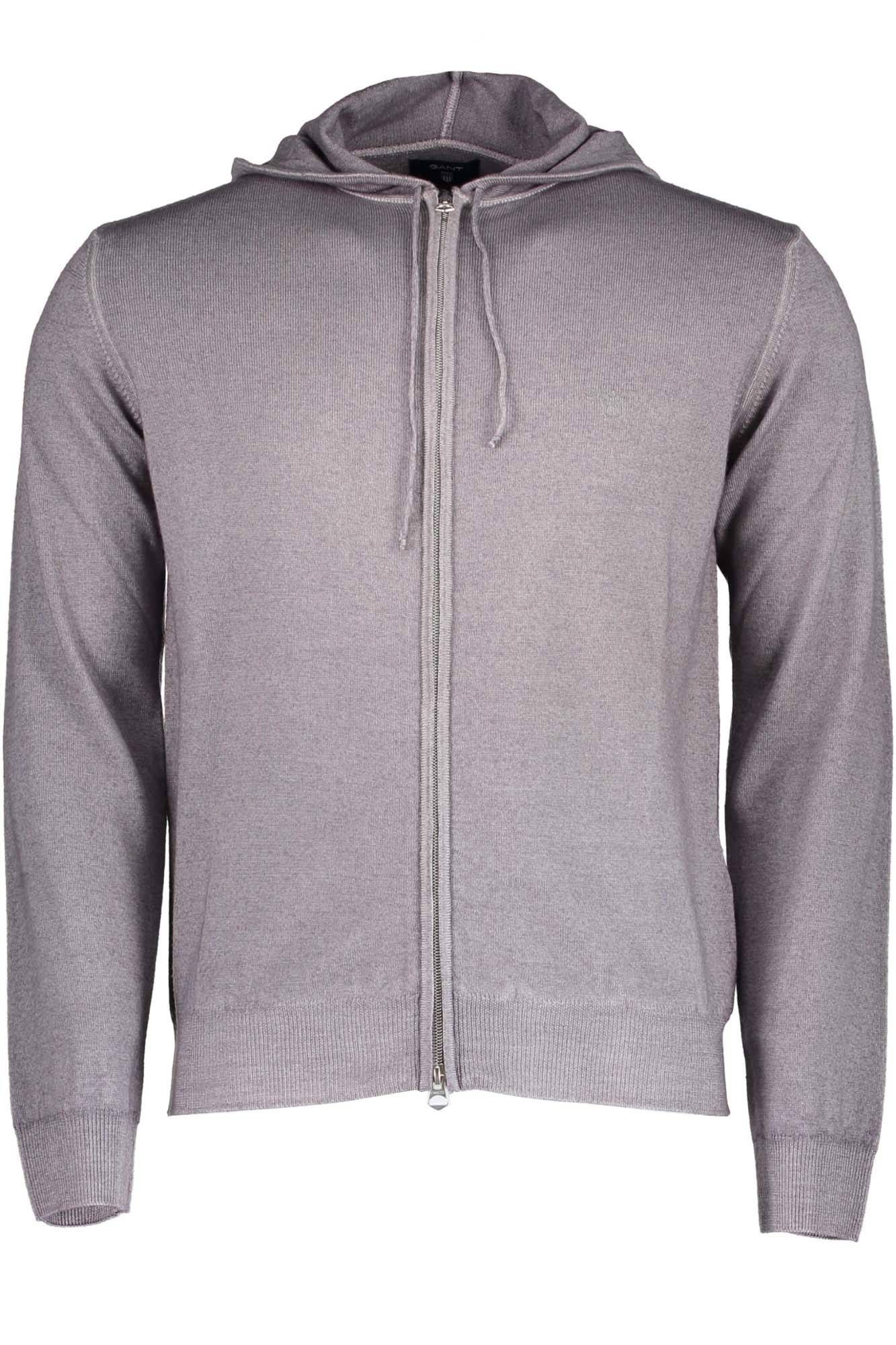 

Серый шерстяной мужской кардиган Gant
