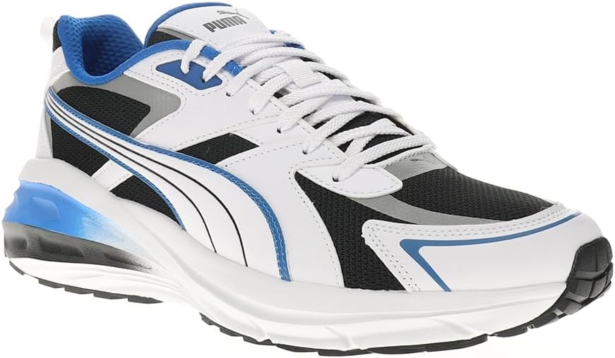 Мужские кожаные кроссовки Puma Hypnotic, белый/черный — фото 3