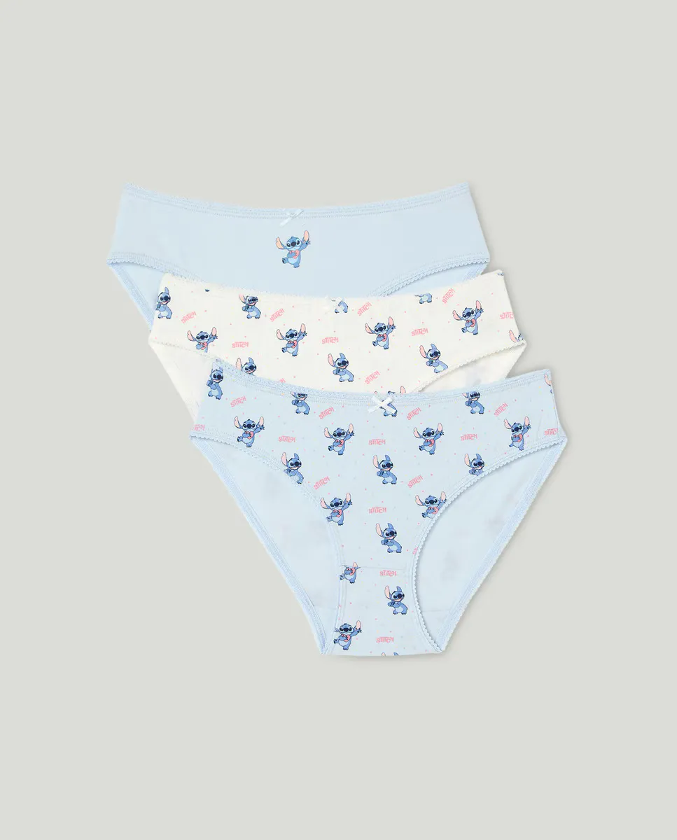 

Упаковка из 3-х трусиков Sticth для девочек Cotton Juice, мультиколор