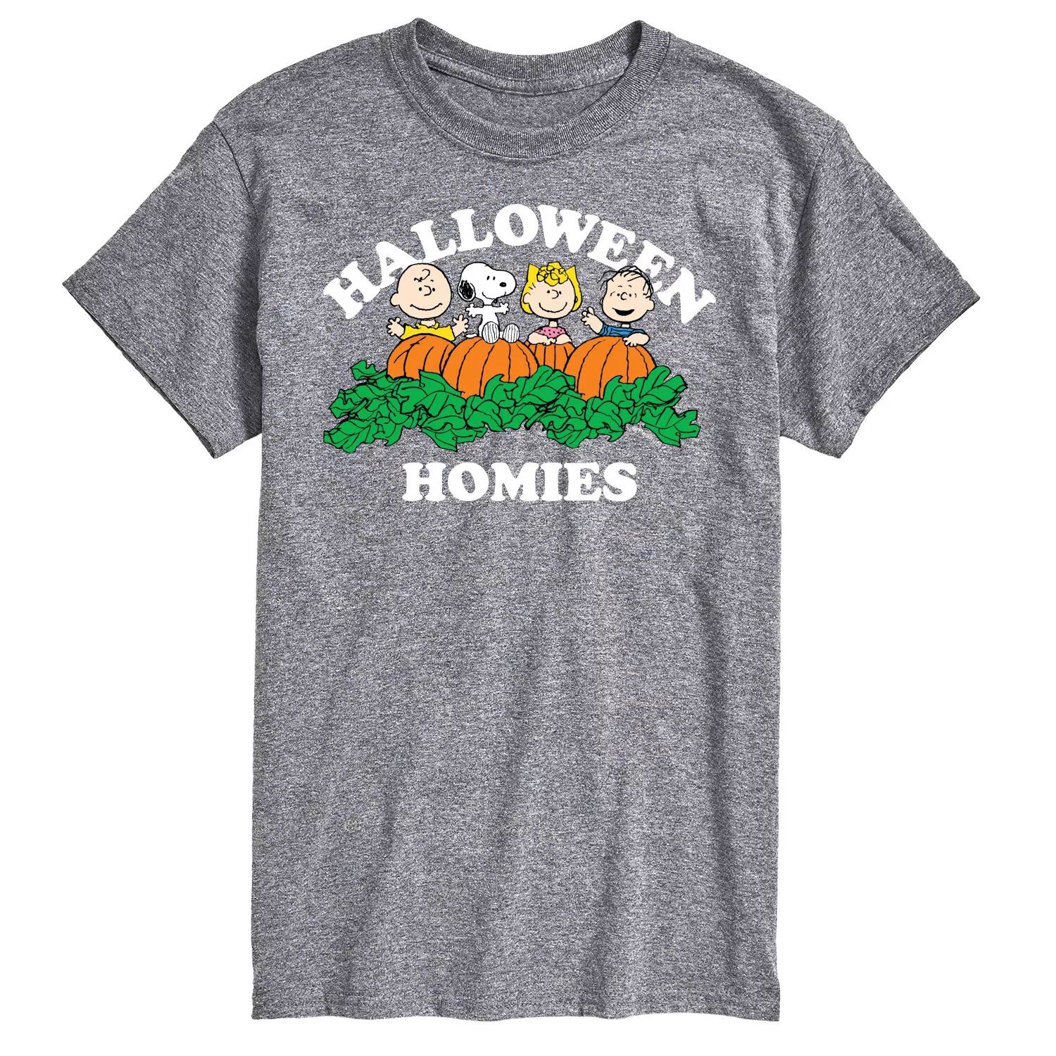 

Футболка Big & Tall Peanuts Halloween Homies Licensed Character, серый