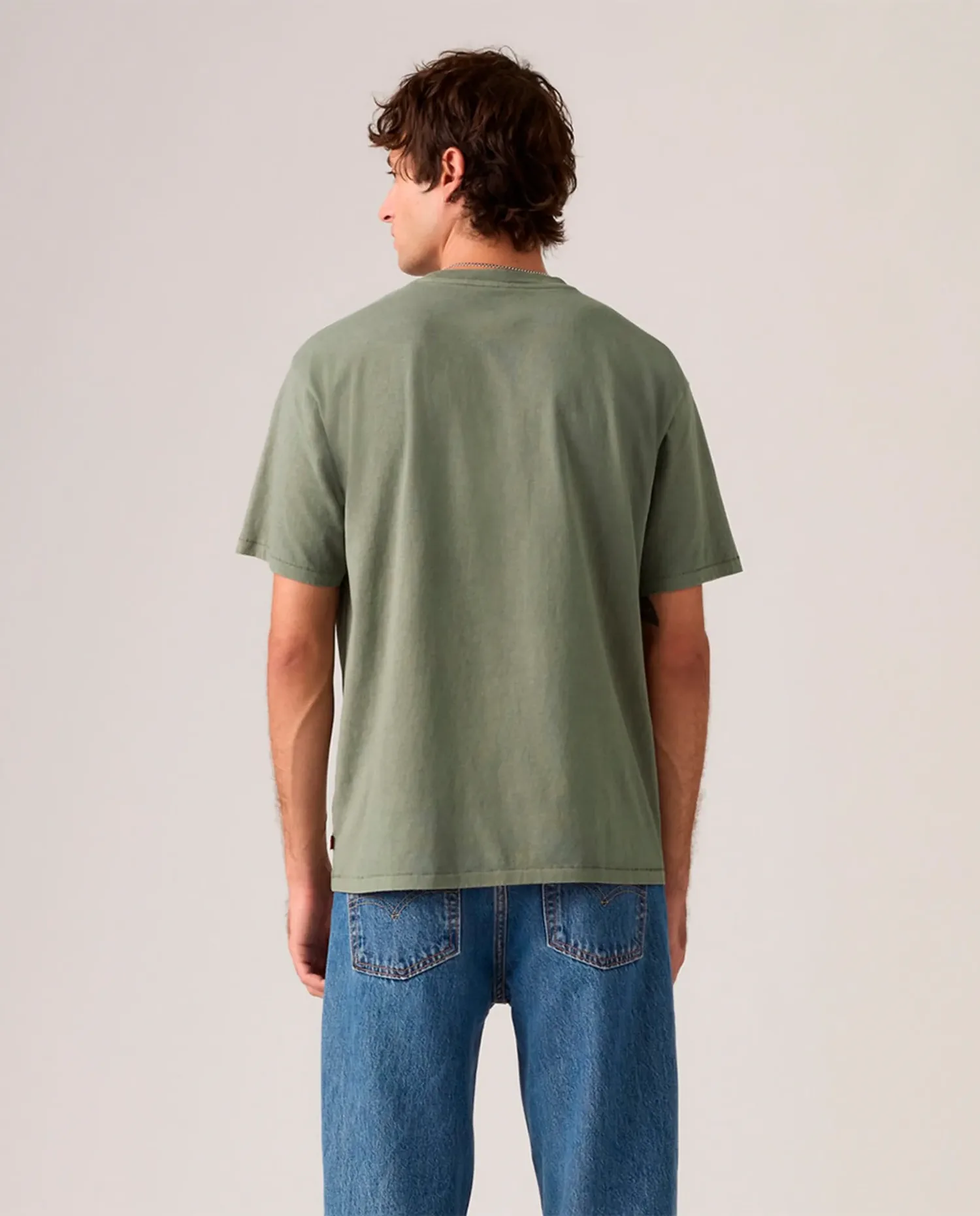 Футболка для мужчин с коротким рукавом и круглым вырезом Levi's, Verde Militar — фото 2