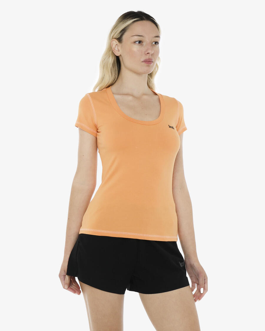 

JAKED Женская футболка для фитнеса из хлопка папайи