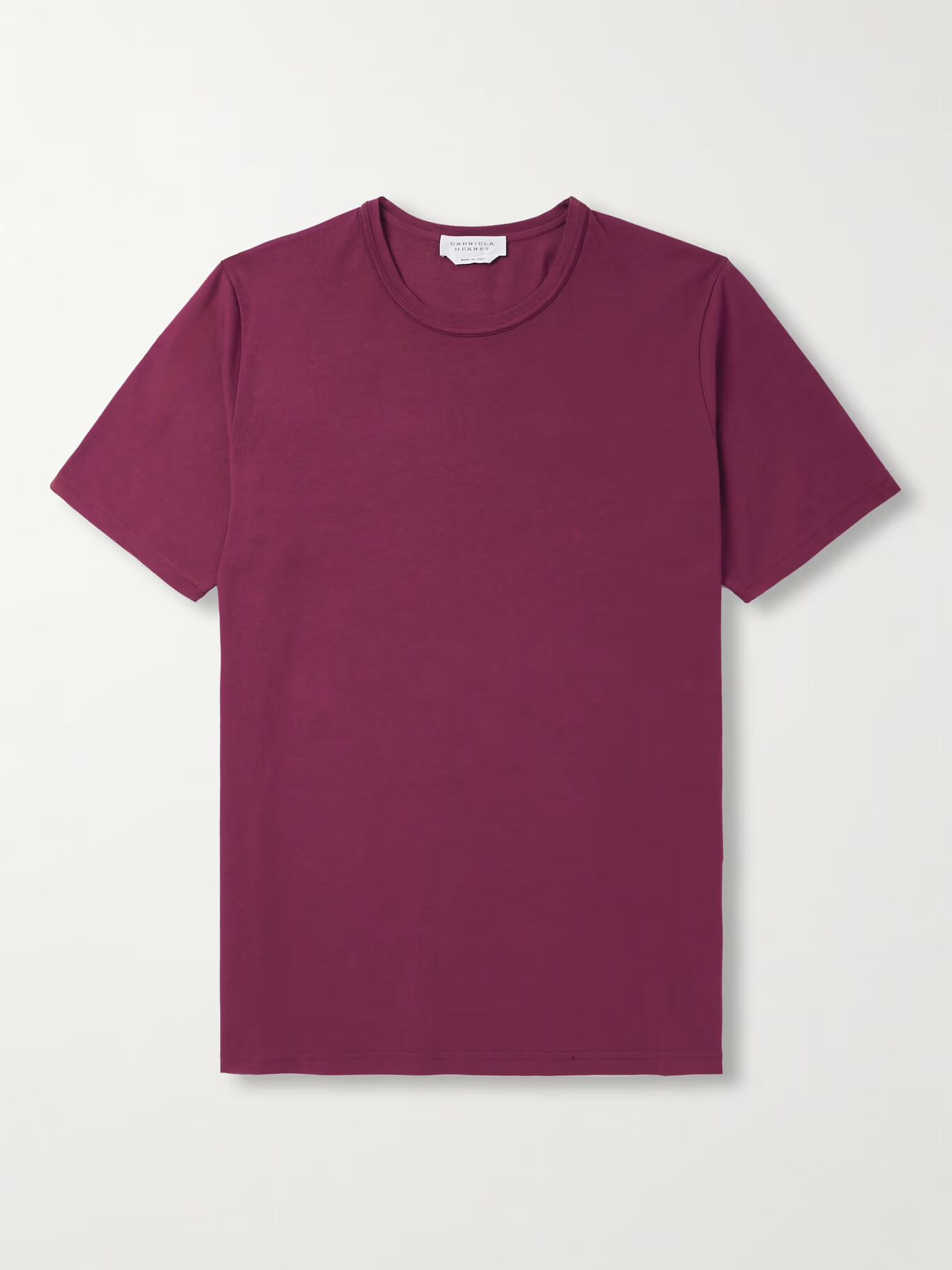 

Футболка Bandeira из хлопкового джерси GABRIELA HEARST, фиолетовый