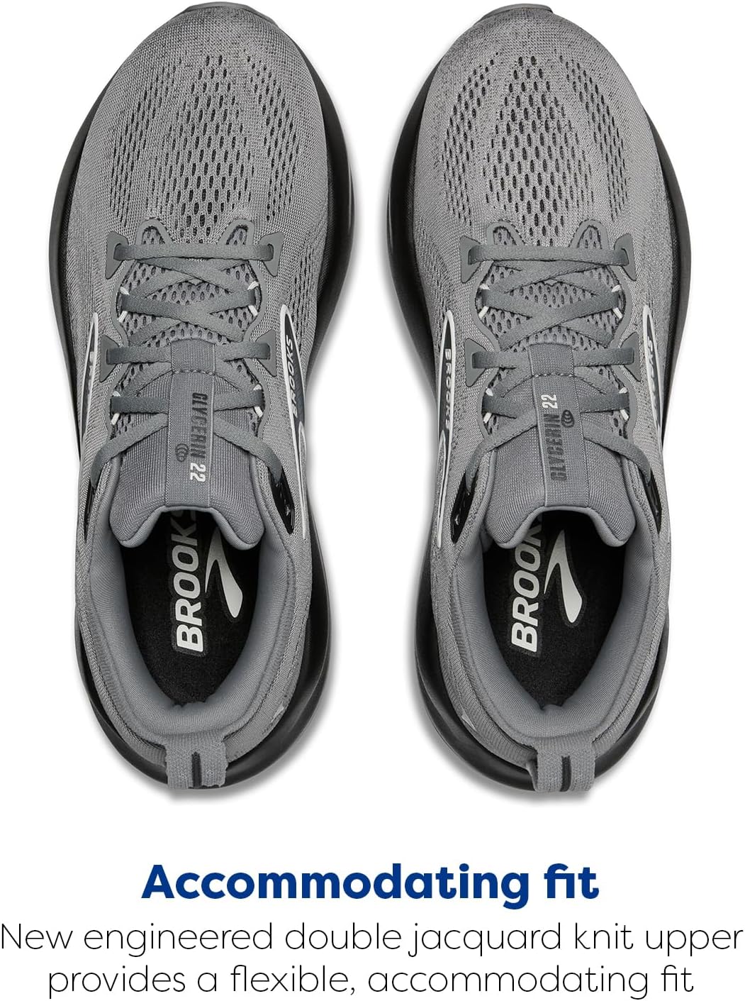 Мужские кроссовки Brooks Glycerin 22 нейтральной амортизации, синий/серый — фото 4