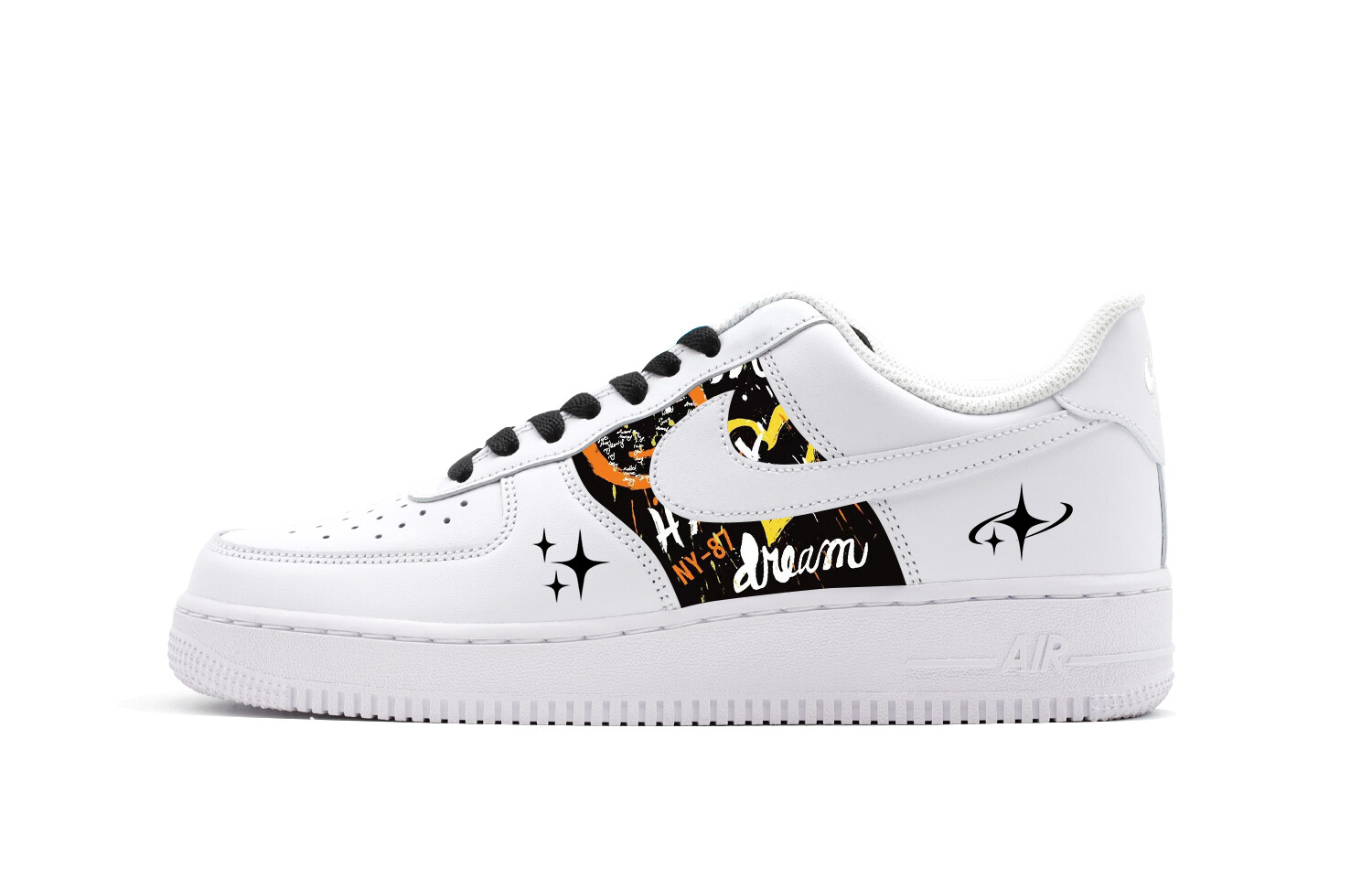 

Кроссовки Nike Air Force 1 Skateboarding Shoes Women's Low-top White, белый/черный