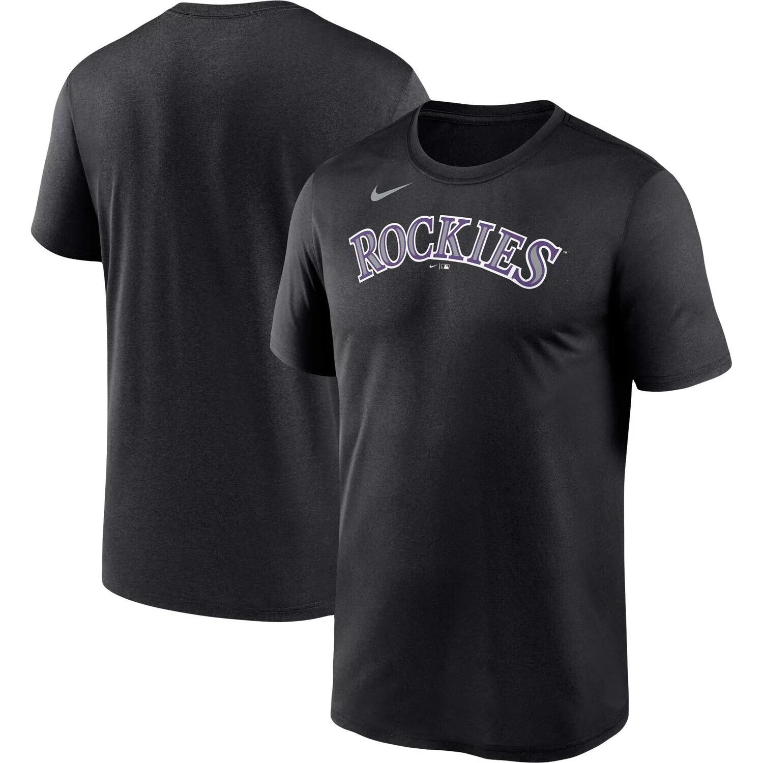 

Мужская черная футболка Colorado Rockies с надписью Legend Performance Big & Tall Nike, Черный, Мужская черная футболка Colorado Rockies с надписью Legend Performance Big & Tall Nike