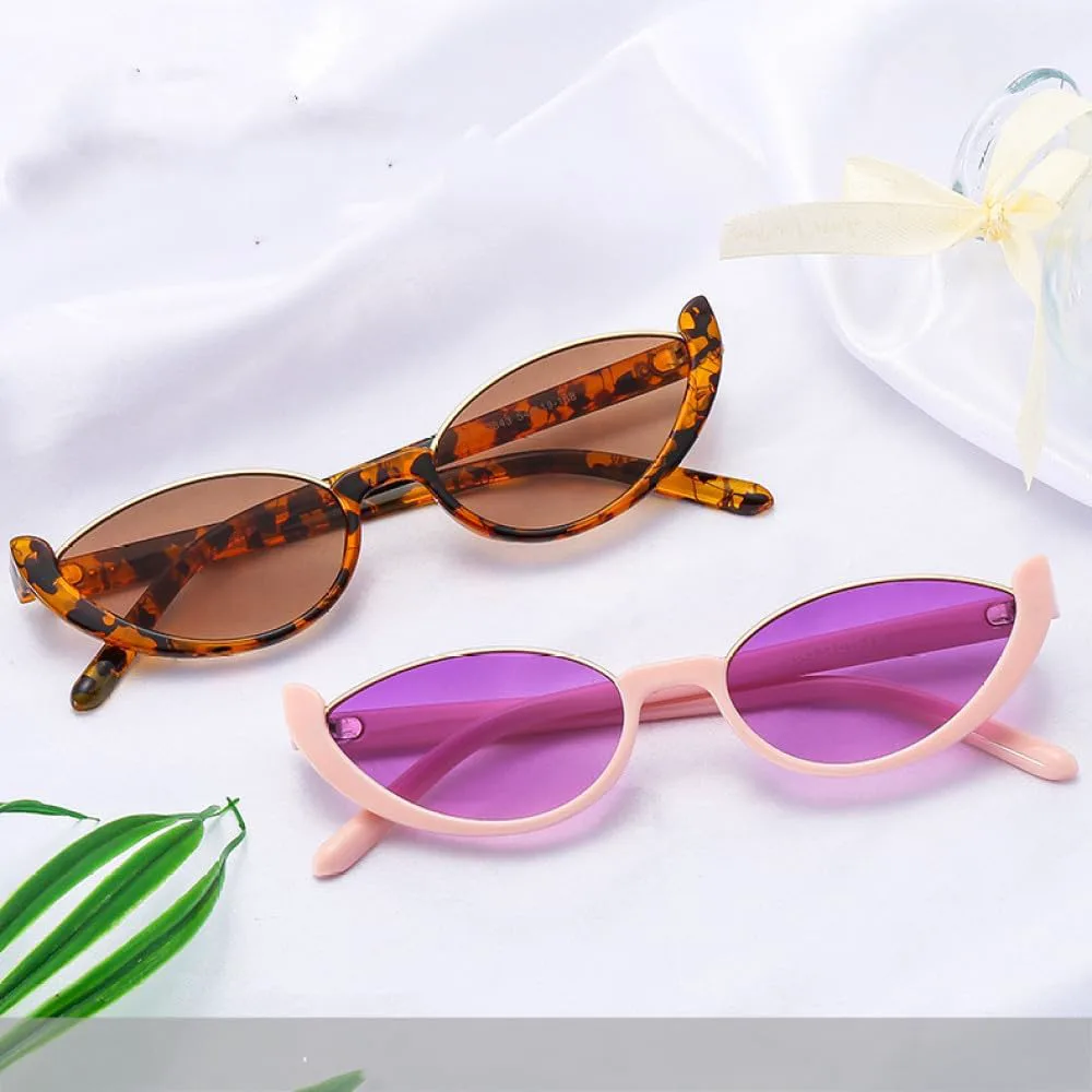 

Солнцезащитные очки «кошачий глаз» для женщин, полуободковые, модные винтажные, мужские солнцезащитные очки, роскошные солнцезащитные очки UV400 generic, Leopard