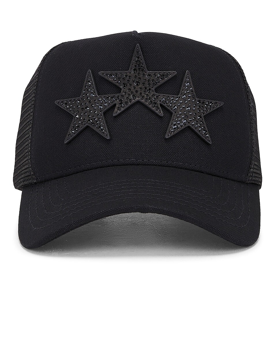 

Кепка дальнобойщика Crystal 3 Star Amiri, цвет Black Black