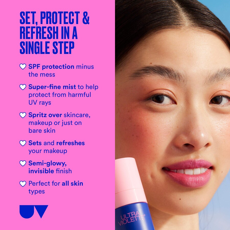 Солнцезащитный спрей для лица Preen Screen SPF 50 с ниацинамидом Ultra Violette, 1.7 oz/50 mL — фото 2