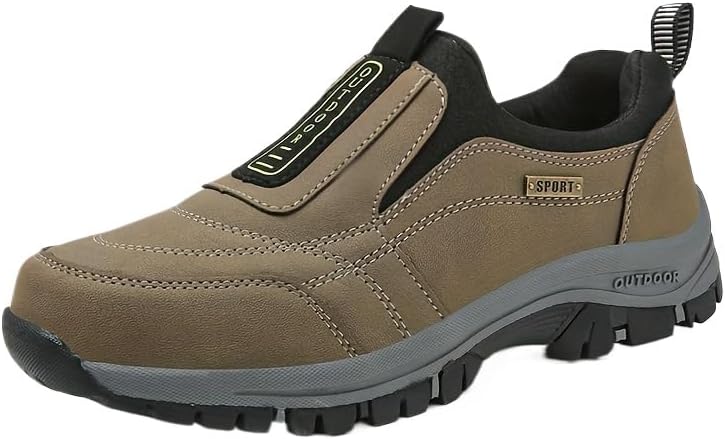 

Мужские лоферы - обувь без шнурков с нескользящей подошвой, верх из ПУ, текстильная подкладка - подходит для всех сезонов Hhhchpm, хаки