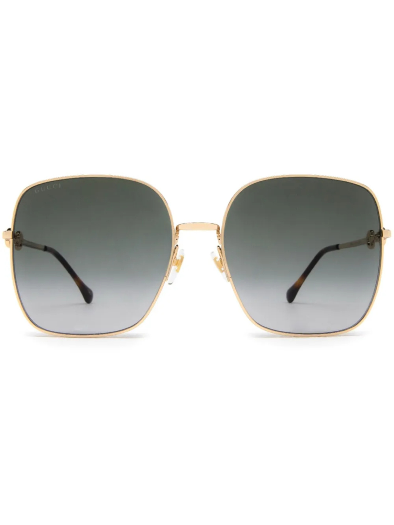 

Gucci Eyewear солнцезащитные очки с декором Horsebit, золотой