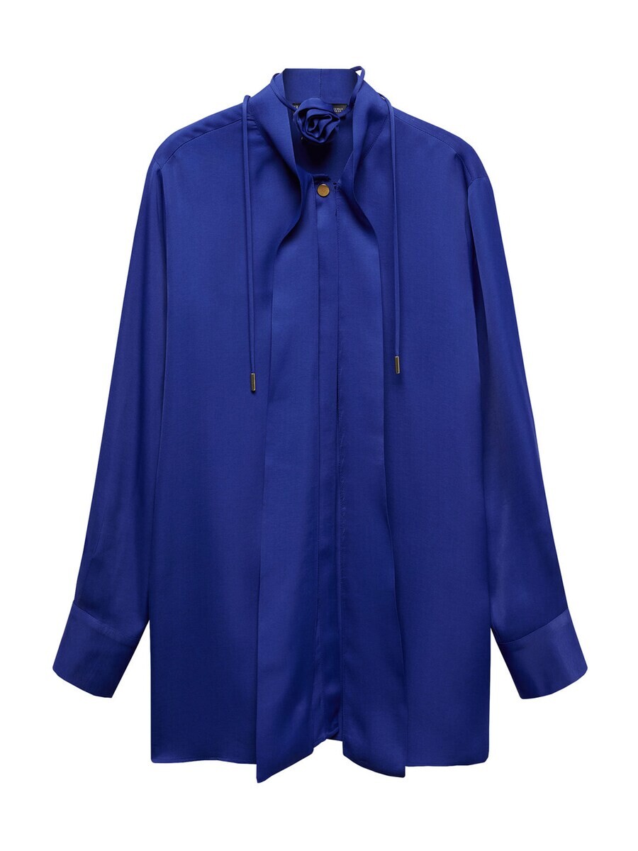 

Блузка MANGO Blouse Dalia, темно-синий