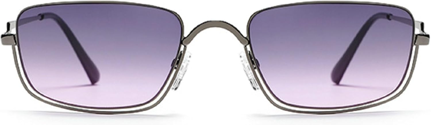 

Солнцезащитные очки в стиле ретро квадратной формы для женщин и мужчин, винтажный стиль 90-х, металлическая оправа, прямоугольные солнцезащитные очки для женщин и мужчин mincl, C5